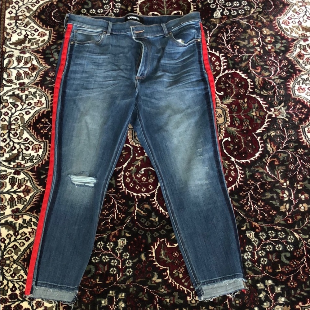 Express cropped Jegging high rise